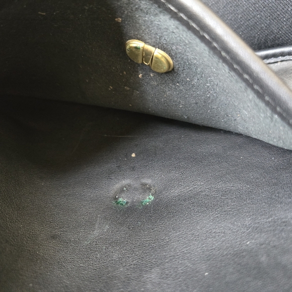 Vintage Coach Collegiate Crossbody Bag In Black - Picture 14 of 16